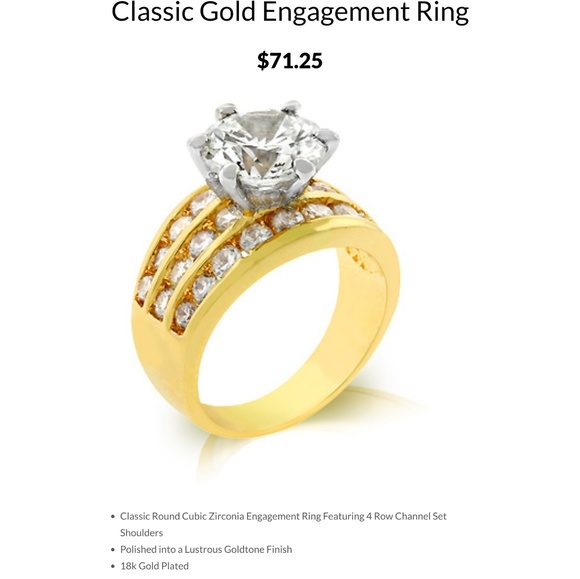 CZ TRIPLE BAND ENGAGEMENT RING💍 - Picture 7 of 7